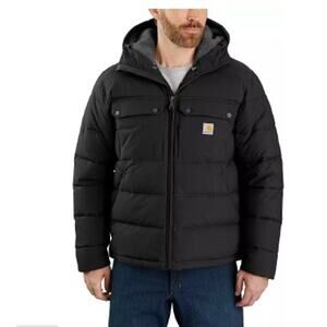 Carhartt Mens Montana Loose Fit Insulated Jacket 2XLT Black Rain Defender - NEW